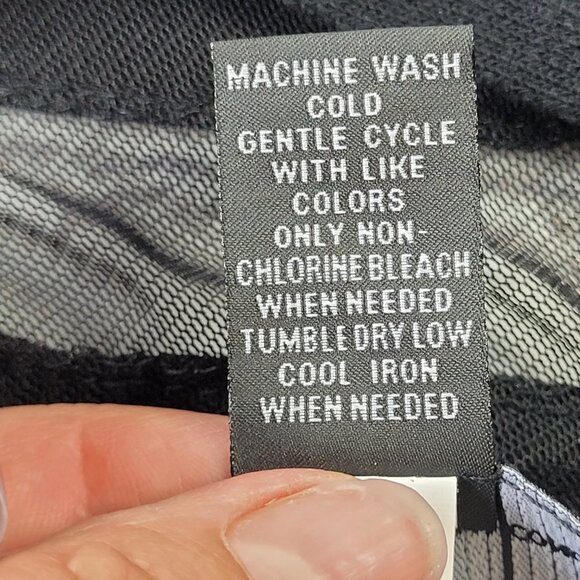 NWT INC International Concept Black boat neck sweater top with mesh detail M - Picture 8 of 11